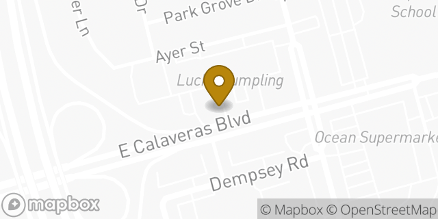 Map showing the location of Starbucks in Milpitas, CA 95035