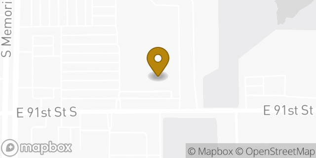 Map showing the location of Planet Fitness in Tulsa, OK 74133