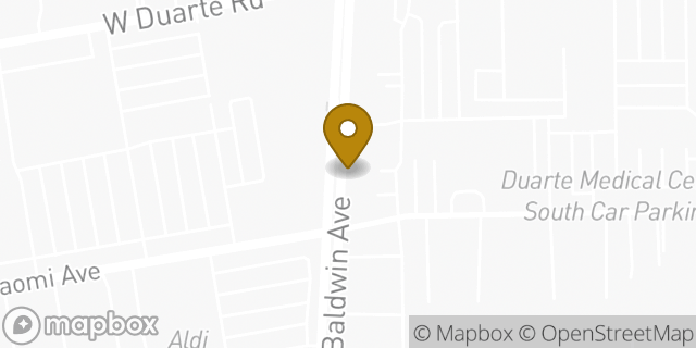 Map showing the location of Papa Johns in Arcadia, CA 91007