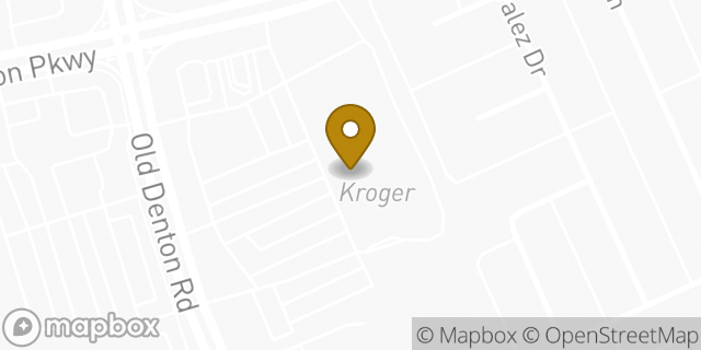 Map showing the location of Starbucks in Carrollton, TX 75007