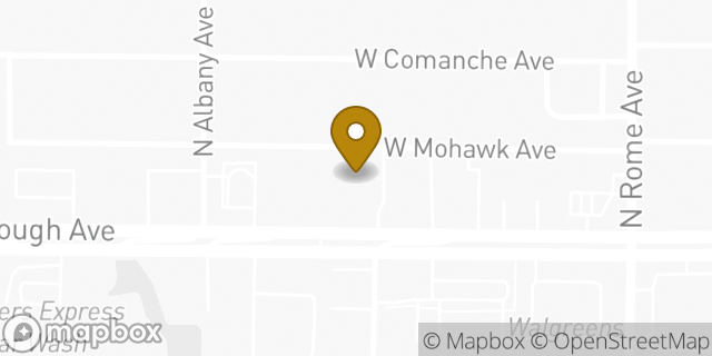 Map showing the location of AutoZone in Tampa, FL 33603