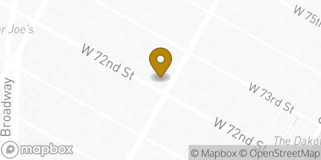 Map showing the location of Chase Bank in New York, NY 10023