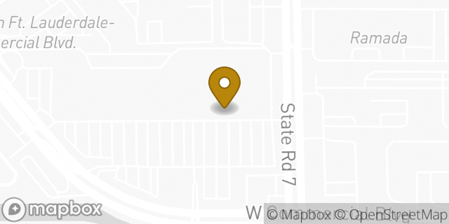 Map showing the location of Amazon Locker - Roadshow in Tamarac, FL 33319