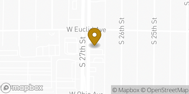 Map showing the location of Chipotle Mexican Grill in Milwaukee, WI 53215