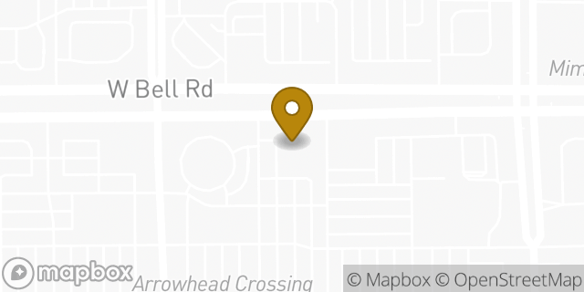 Map showing the location of Panera Bread in Peoria, AZ 85382