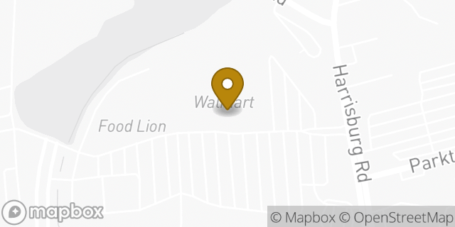 Map showing the location of Walmart in Charlotte, NC 28227