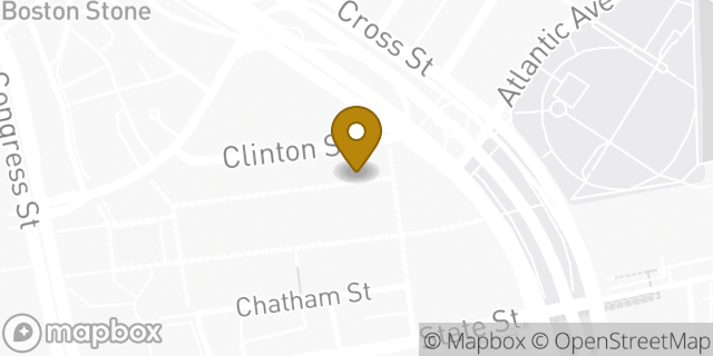 Map showing the location of Starbucks in Boston, MA 02109