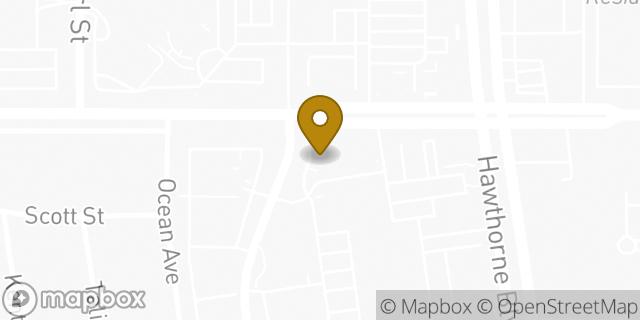 Map showing the location of Starbucks in Torrance, CA 90503
