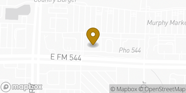 Map showing the location of Bank Of America in Murphy, TX 75094