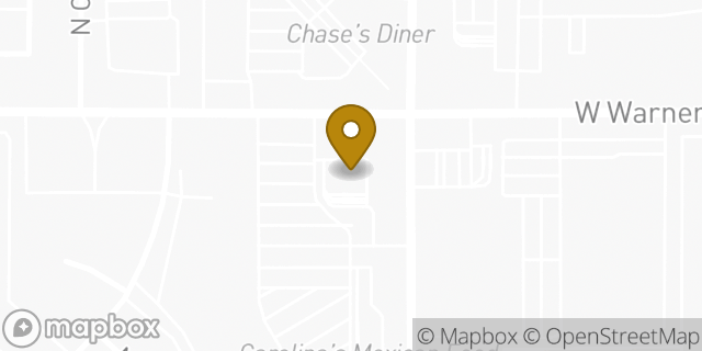 Map showing the location of Chase Bank in Chandler, AZ 85224
