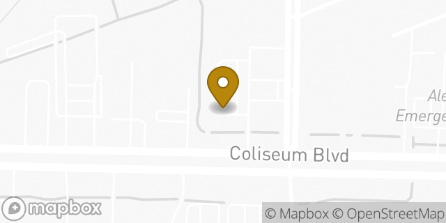 Map showing the location of Leesville Hwy & Cloverleaf Blvd in Alexandria, LA 71303