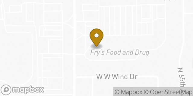 Map showing the location of The UPS Store in Phoenix, AZ 85310