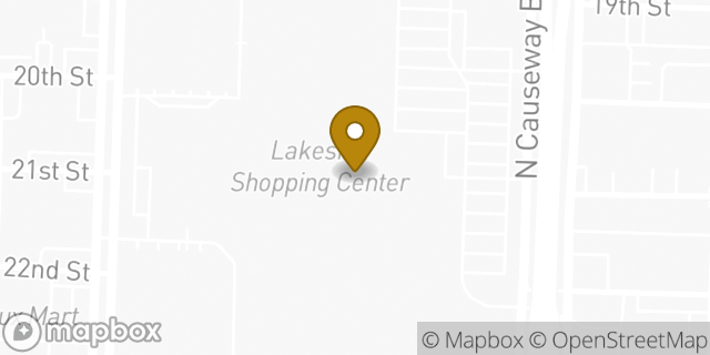 Map showing the location of Lululemon in Metairie, LA 70002