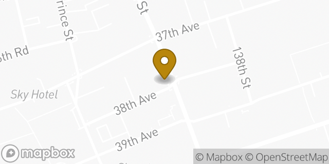 Map showing the location of Chase Bank in New York, NY 11354