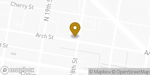 Map showing the location of Starbucks Coffee Company in Philadelphia, PA 19103