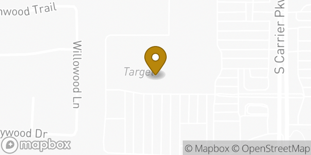 Map showing the location of Starbucks in Grand Prairie, TX 75052