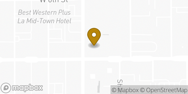 Map showing the location of Chipotle Mexican Grill in Los Angeles, CA 90010