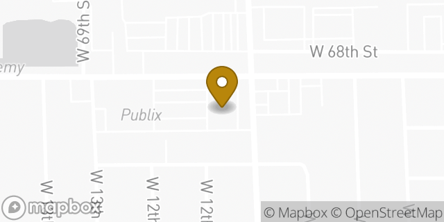 Map showing the location of ATM CVS in Hialeah, FL