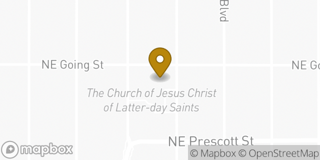 Map showing the location of The Church of Jesus Christ of Latter-day Saints in Portland, OR 97211