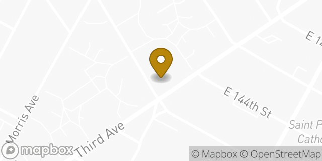 Map showing the location of Amazon Locker - Metzgar in Bronx, NY 10451
