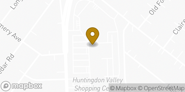 Map showing the location of Starbucks in Abington Twp, PA 19006