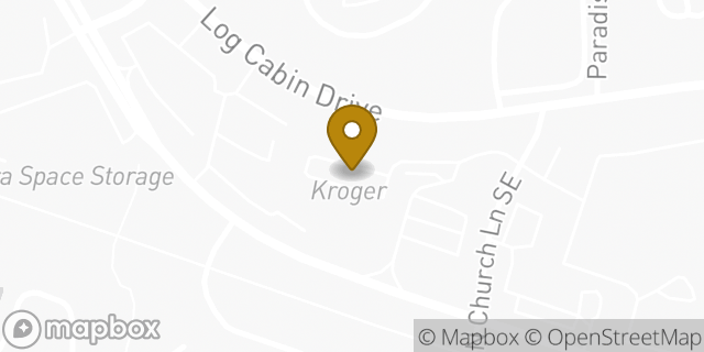 Map showing the location of Kroger in Atlanta, GA 30339