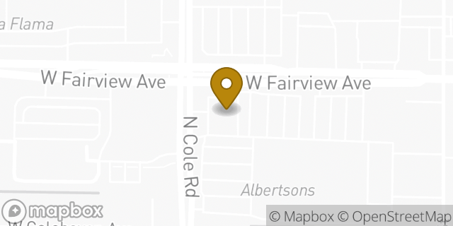 Map showing the location of Starbucks in Boise, ID 83704