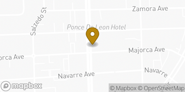 Map showing the location of The UPS Store in Coral Gables, FL 33134