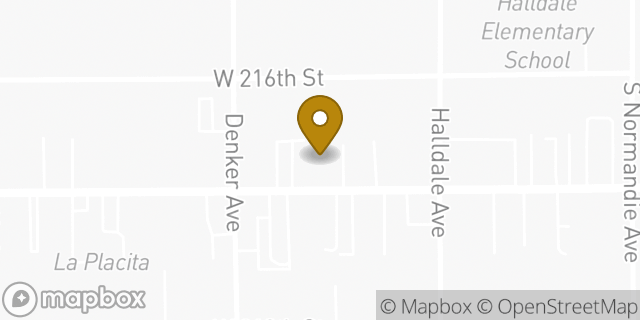Map showing the location of AutoZone in Torrance, CA 90501