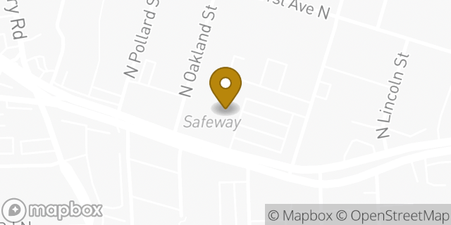 Map showing the location of Safeway in Arlington, VA 22207