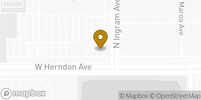 Map showing the location of McDonald's in Fresno, CA 93650
