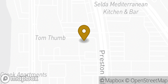 Map showing the location of The UPS Store in Dallas, TX 75254