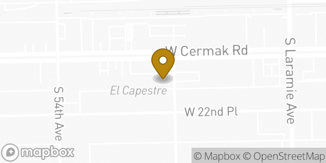 Map showing the location of Subway in Cicero, IL 60804