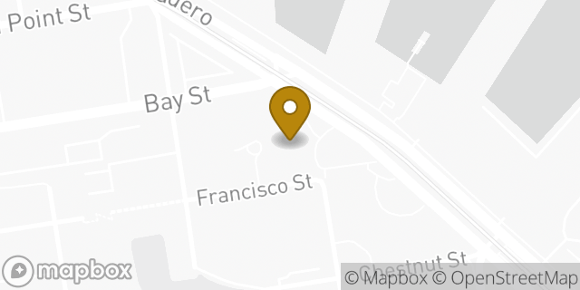 Map showing the location of WeWork Waterfront Plaza in San Francisco, CA 94133