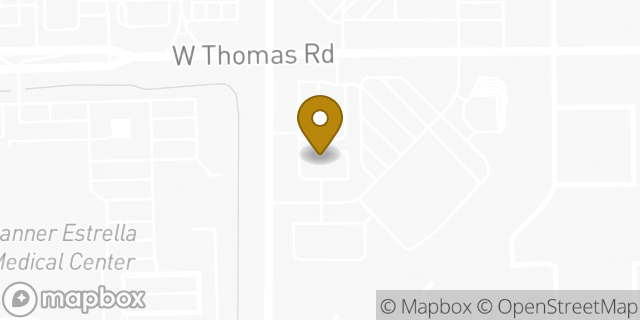 Map showing the location of Starbucks in Phoenix, AZ 85037