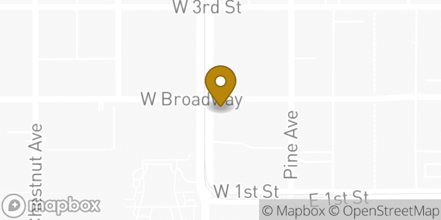 Map showing the location of Subway in Long Beach, CA 90802