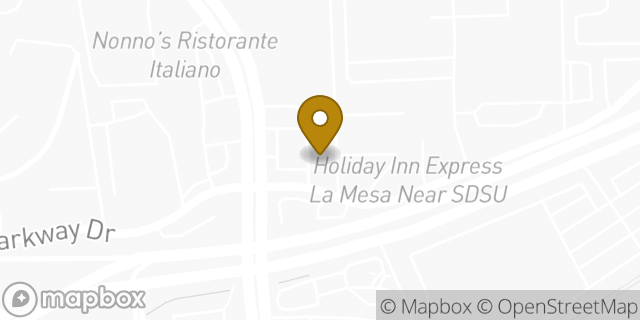 Map showing the location of Amazon Locker - Maru in La Mesa, CA 91942