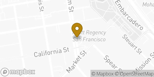 Map showing the location of Budget Car Rental in San Francisco, CA 94111