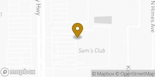 Map showing the location of Sam's Club in Tampa, FL 33618