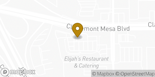 Map showing the location of McDonald's in San Diego, CA 92111