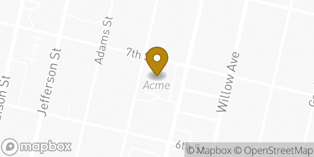 Map showing the location of ACME Markets in Hoboken, NJ 07030