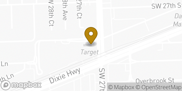 Map showing the location of Chipotle Mexican Grill in Miami, FL 33133