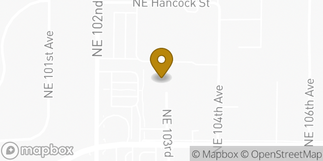 Map showing the location of Kaiser Permanente Gateway Medical Office in Portland, OR 97220