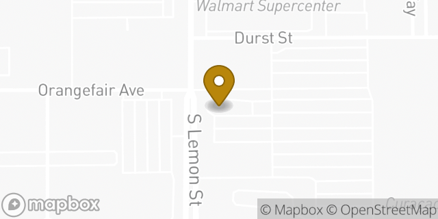 Map showing the location of McDonald's in Anaheim, CA 92801