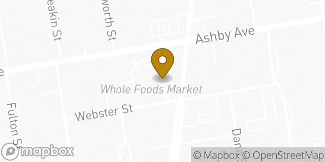 Map showing the location of Whole Foods Market in Berkeley, CA 94705