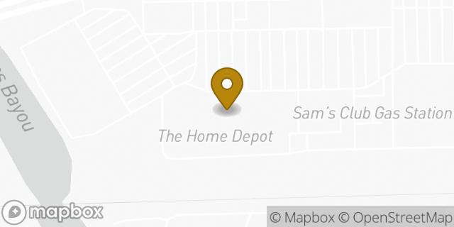 Map showing the location of The Home Depot in Houston, TX 77015