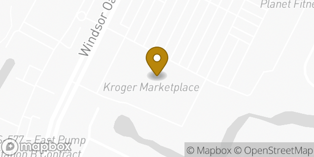 Map showing the location of Kroger Marketplace in Virginia Beach, VA 23452
