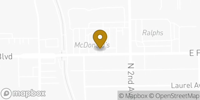 Map showing the location of Baskin-Robbins in Arcadia, CA 91006