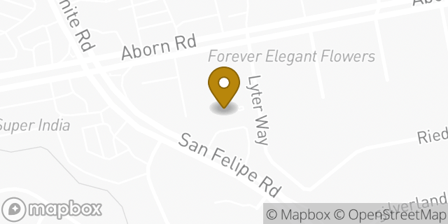 Map showing the location of Evergreen KinderCare in San Jose, CA 95135