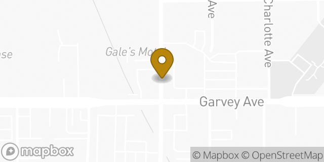 Map showing the location of Starbucks in Rosemead, CA 91770